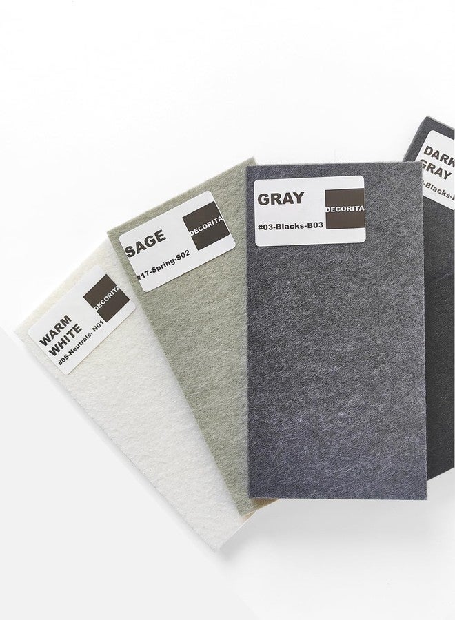 ديكوريتا عينات بلاط جدران من اللباد من ديكوريتا - ٢٤ لونًا - ٥.٩ × ٣.١٥ بوصة - عينات ألوان البلاط - ديكور جدران المنزل والمكتب - فن جداري يمكنك صنعه بنفسك - لوحة من اللباد - Image 4